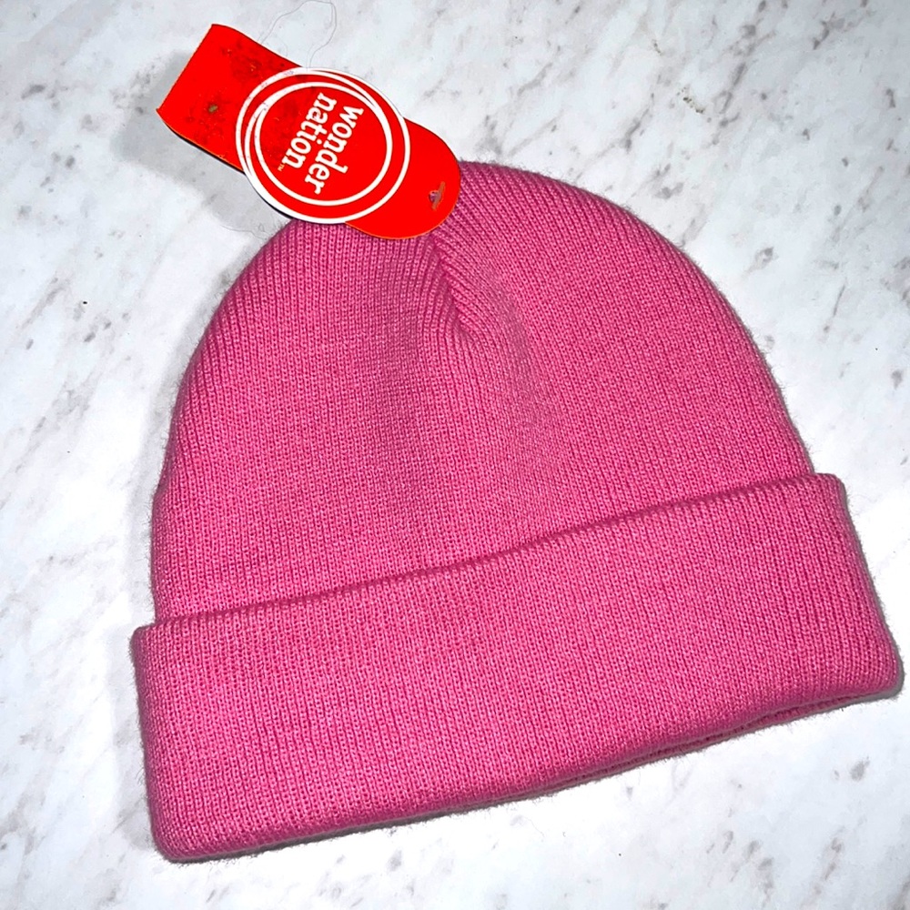 Hot Pink Beanie Stocking Cap One Size Fits Many NEW with TAGS